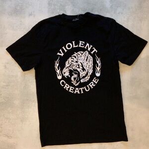 SMOG Violent Creatures Black Tee Size Small